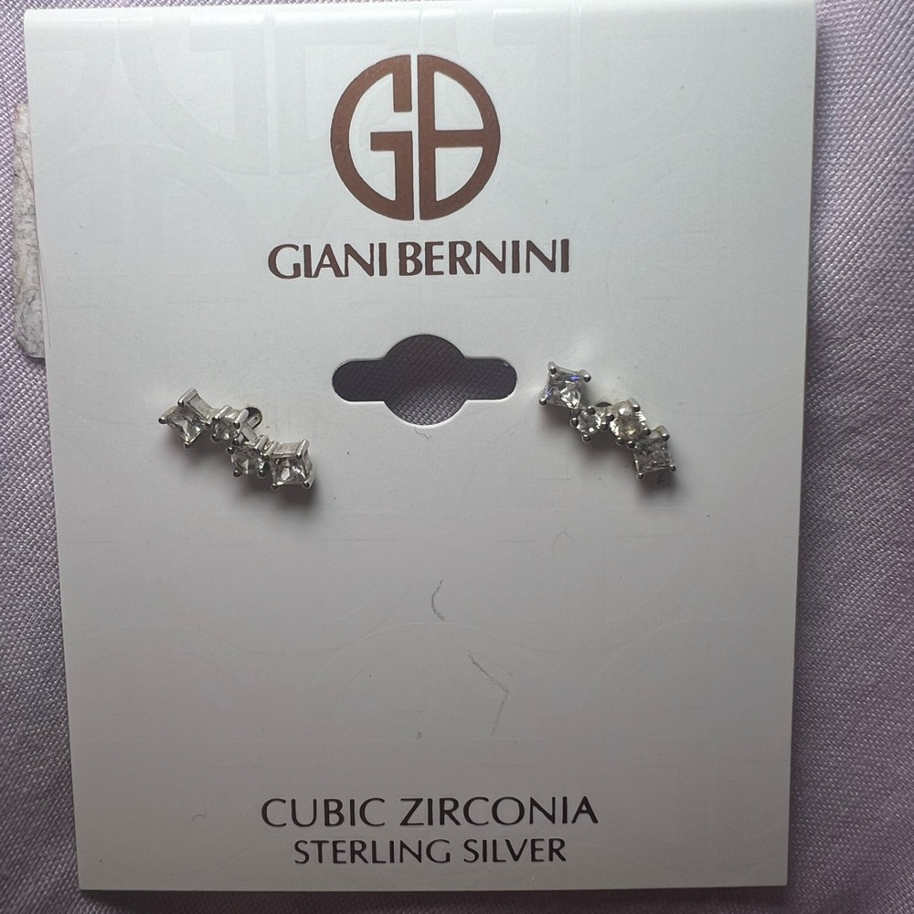 giani bernini cubic zirconia sterling silver earrings